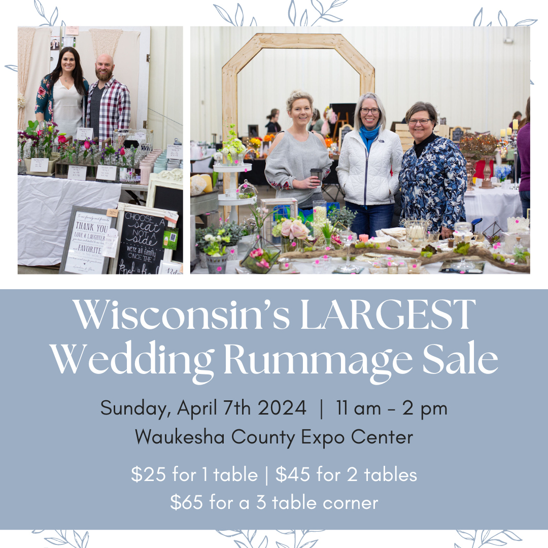 WI s Largest Wedding Rummage Sale Rustic Manor 1848